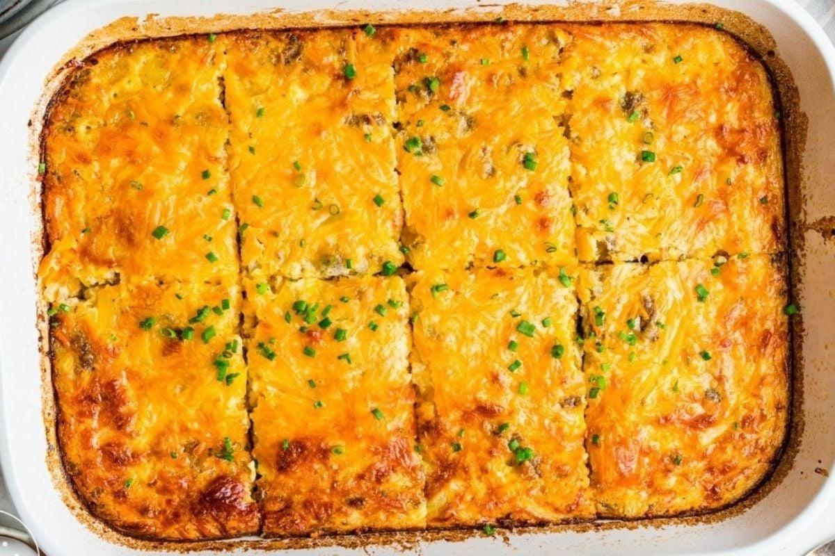29 Καταπληκτικές Ιδέες Συνταγών με Μίγμα Bisquick 13 Μια ορθογώνια συνταγή Bisquick.