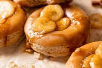 Golden Banana Donuts with Brown Sugar Glaze