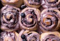 Fluffy Blueberry Cinnamon Rolls