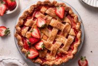 Brown Butter Strawberry Peach Pie