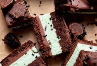 Decadent Mint Chocolate Chip Ice Cream Cake
