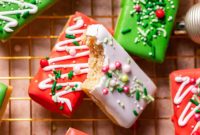 Festive Christmas Sugar Cookie Bars