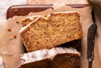 Golden Brown Butter Banana Bread with a Vanilla Glaze