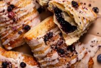 From Scratch Blueberry Toaster Strudels