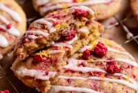 Zesty Lemon Raspberry Cookie Delights
