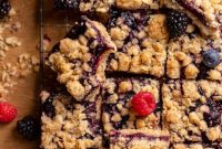 Brown Butter Mixed Berry Crumble Bars