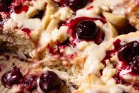 Cherry Crumble Rolls