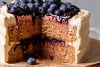 Earl Grey and Blueberry Delight Cake