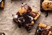 Fudgy Oreo Brookie Squares