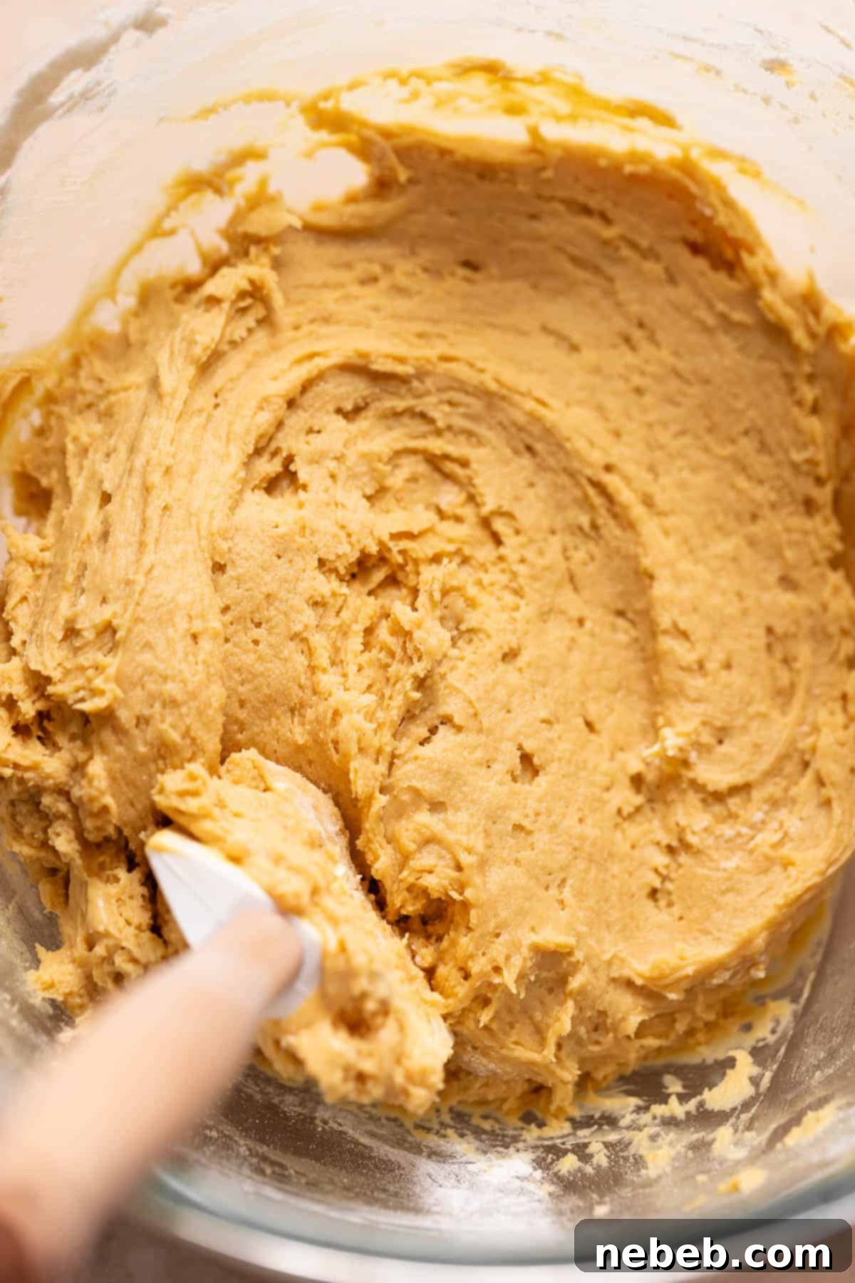Irresistible Apple Butter Snickerdoodles 5 A mixing bowl with the snickerdoodle cookie dough.