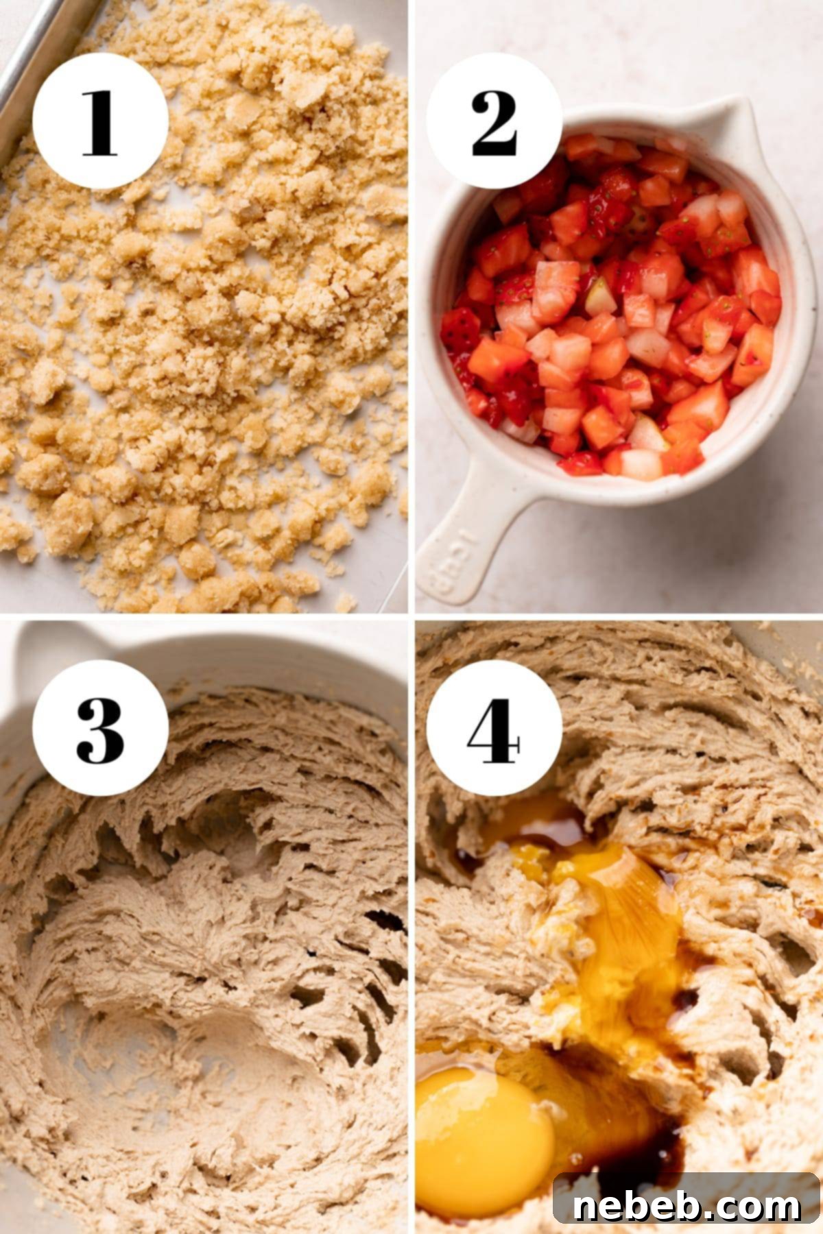 a process collage of the steps for making this recipe.