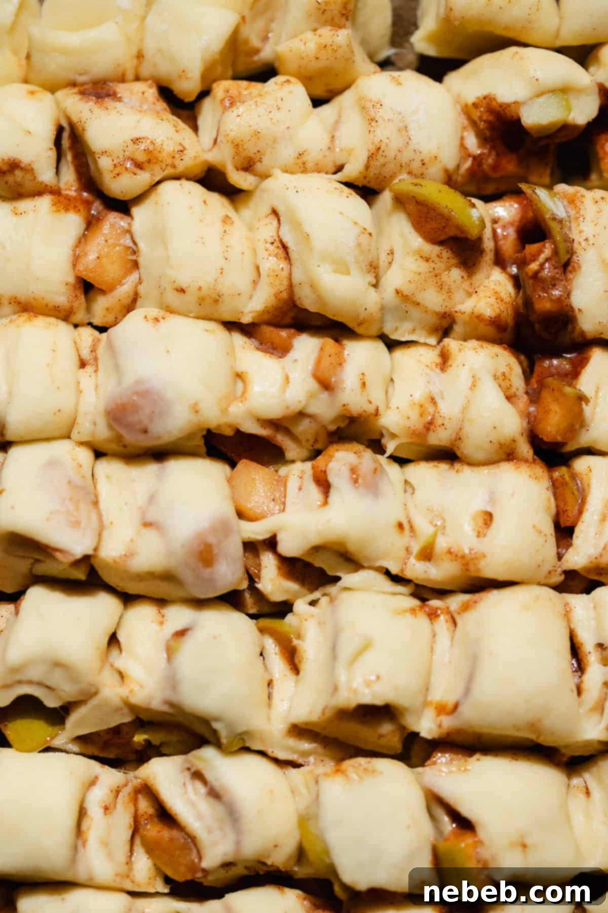 Homemade Apple Fritters So Good You Will Skip The Bakery 7 Apple fritter dough cut into one inch pieces.