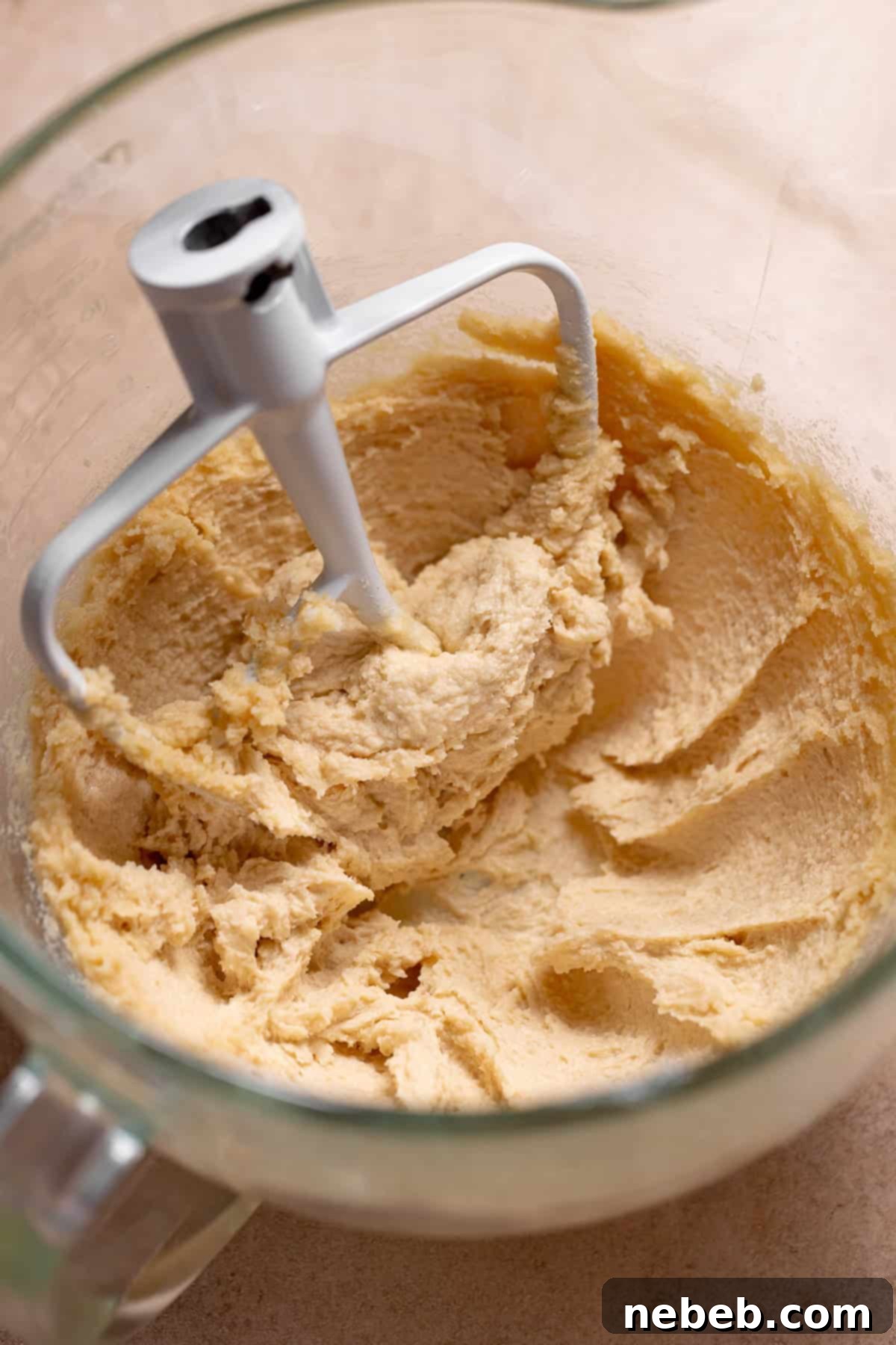 Decadent Chocolate Chip Snickerdoodle Dream Cookies 3 Creamed butter and sugar that is light and fluffy.